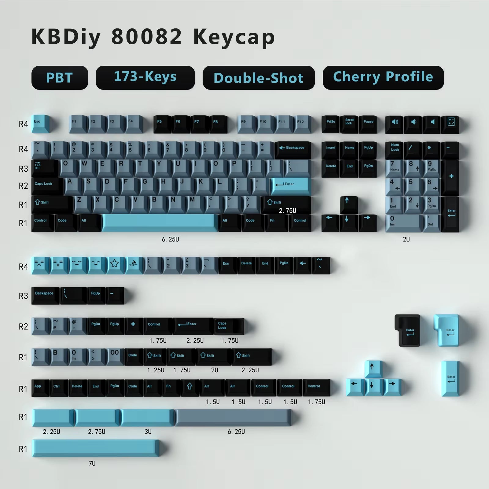 176 KeysSet Cherry