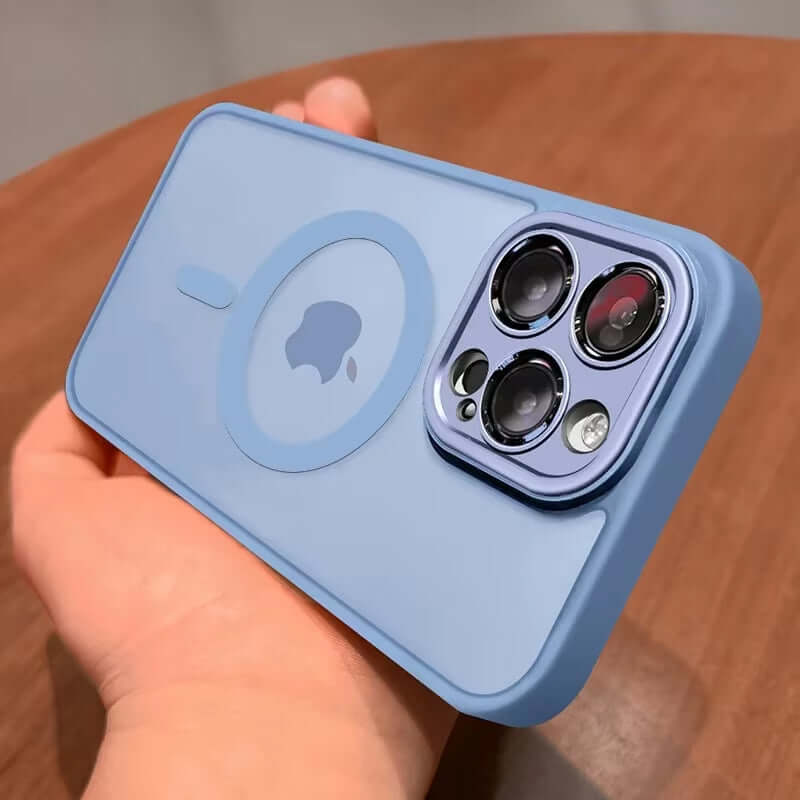 Magnetic Matte Translucent iPhone Case - Luxury Protection