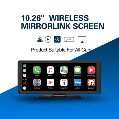 10.26-Inch wireless Mirrorlink screen with app icons, suitable for all cars, features Drive Smart 10.26-Inch multimedia player.