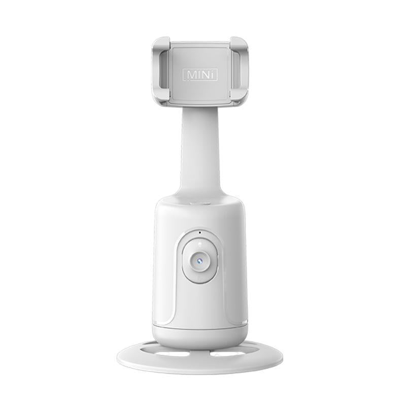360 Auto Face Tracking Gimbal Stabilizer for Phones in white design, showcasing its sleek and functional form.