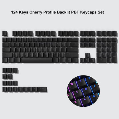 138 Keys Retro Brown Gray PBT Keycap – Mechanical Keyboard Keycap Set