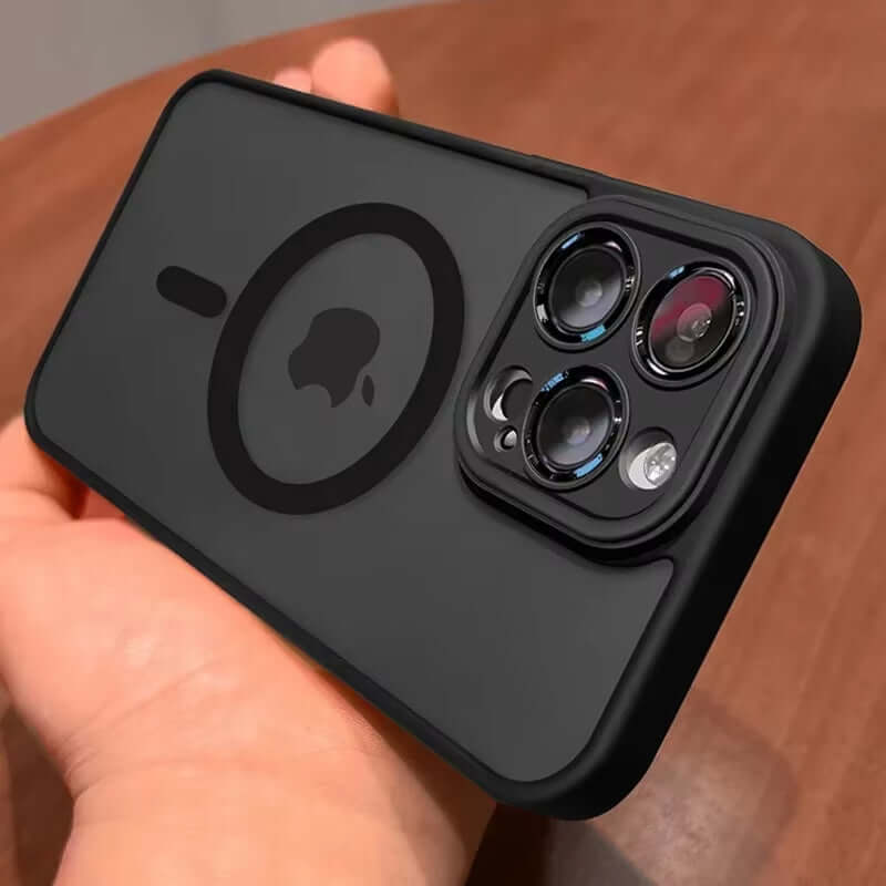 Magnetic Matte Translucent iPhone Case - Luxury Protection