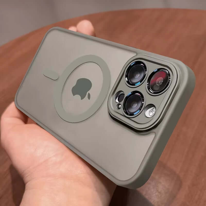 Magnetic Matte Translucent iPhone Case - Luxury Protection