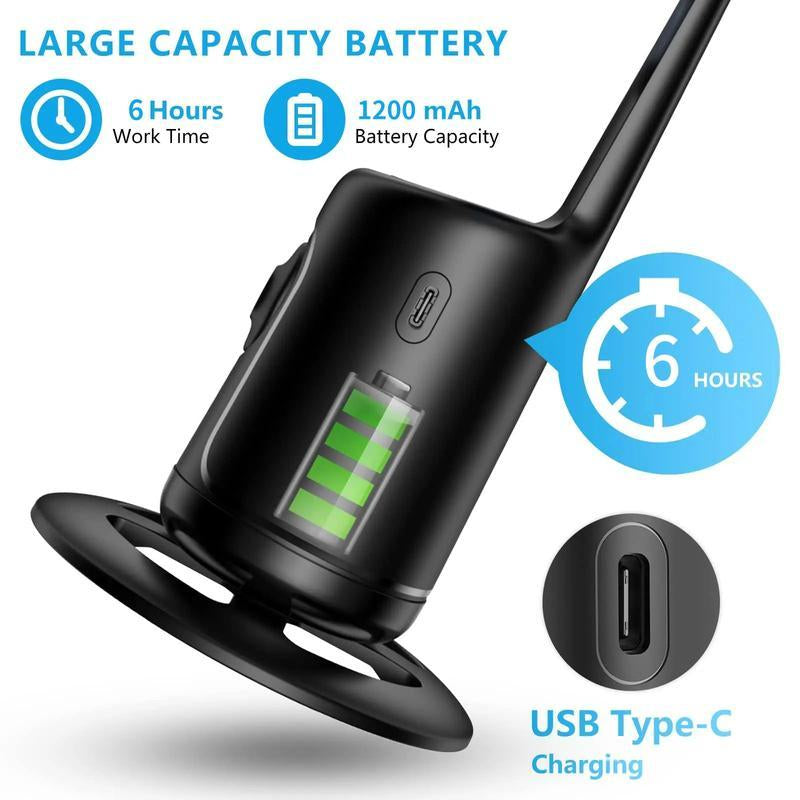 360 Auto Face Tracking Gimbal Stabilizer with large capacity battery and USB Type-C charging.