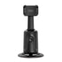 360 Auto Face Tracking Gimbal Stabilizer for Phones, black gimbal with mini camera and sleek design.