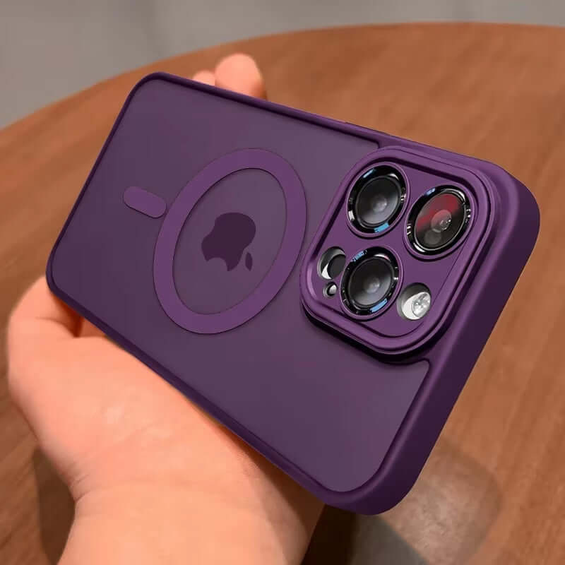 Magnetic Matte Translucent iPhone Case - Luxury Protection