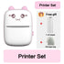 Mini Thermal Printer Wireless BT 200Dpi Label Photo Memo Wrong Question Printing Tag Bluetooth Printer USB Cable Portable
