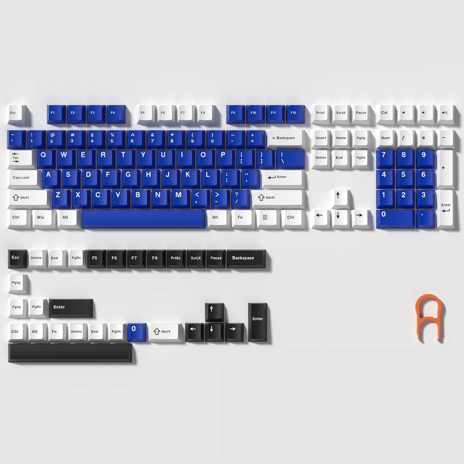 138 Keys Retro Brown Gray PBT Keycap – Mechanical Keyboard Keycap Set