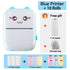 Mini Thermal Printer Wireless BT 200Dpi Label Photo Memo Wrong Question Printing Tag Bluetooth Printer USB Cable Portable