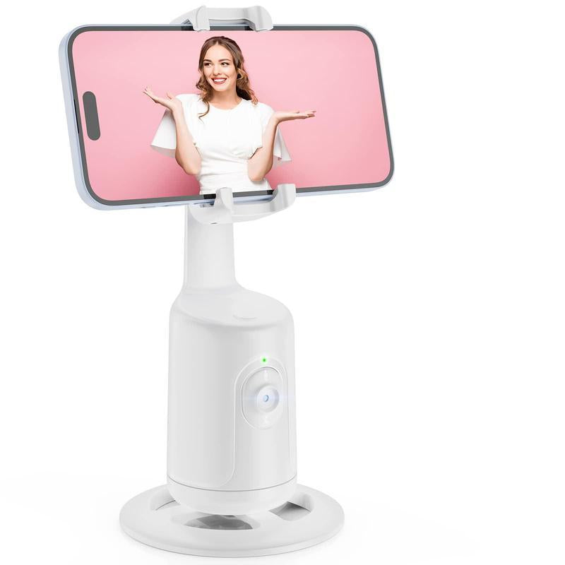 360 Auto Face Tracking Gimbal Stabilizer supporting smartphone video recording with auto face tracking feature.