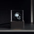 Crystal Cube Photo Display Holographic Desktop Smart Weather Station Digital Clock with GIF Animations Album