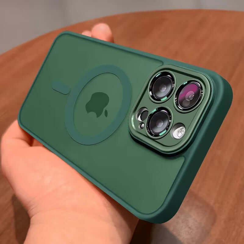 Magnetic Matte Translucent iPhone Case - Luxury Protection