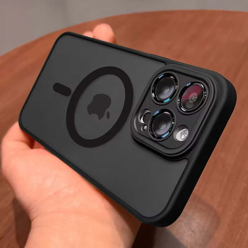 Magnetic Matte Translucent iPhone Case - Luxury Protection